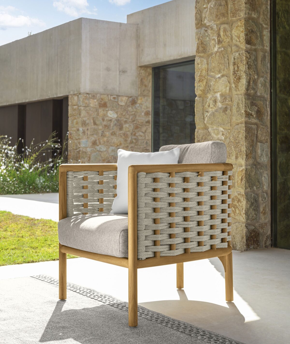 Modern Prichi Dining Armchair by Talentispa Italian upholstered seating in Troy MI kitchen space
