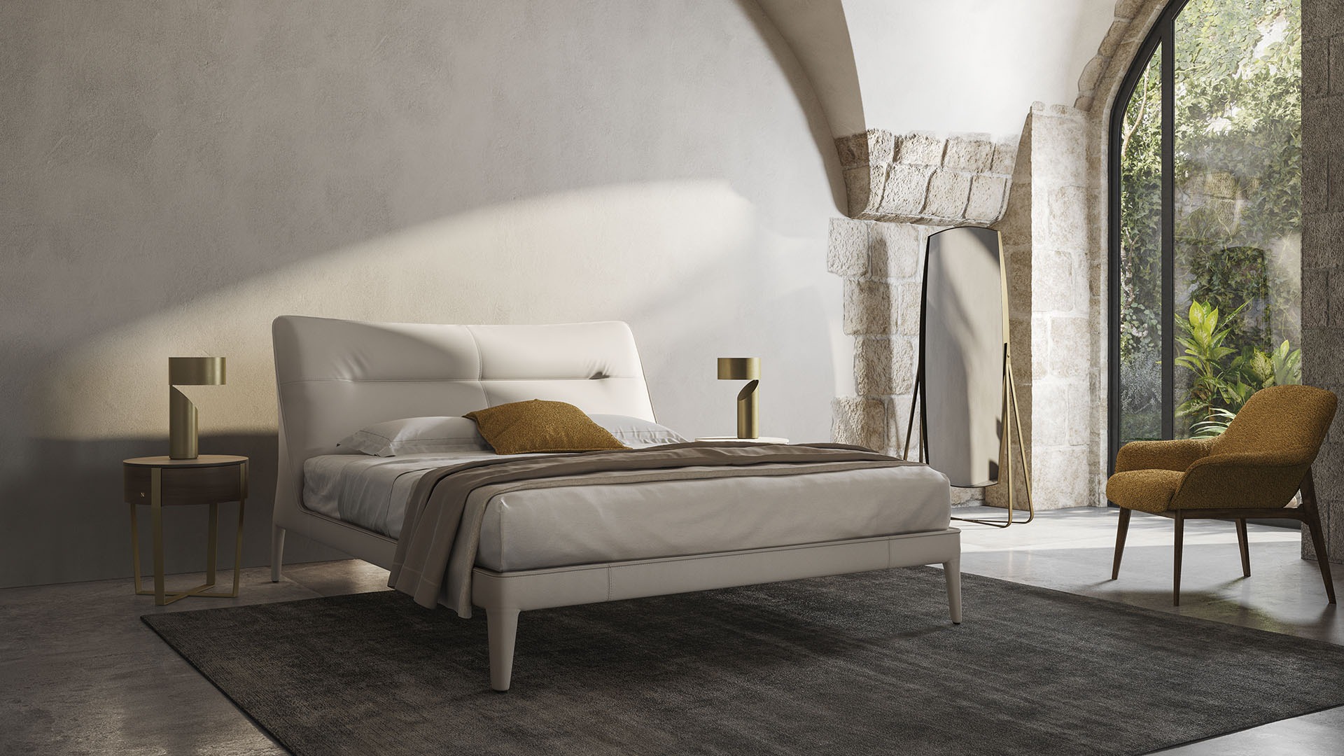 High-end Venere Sofa by Claudio Bellini for Natuzzi Italia, modern Italian living room furniture for Troy, Michigan.