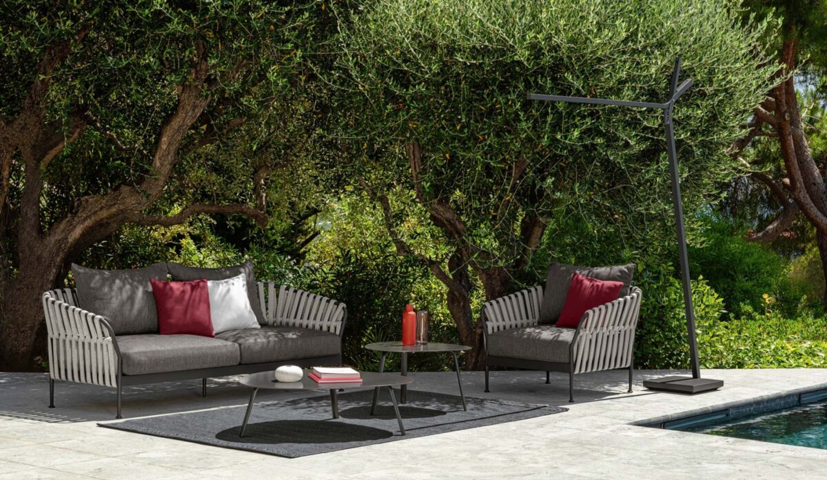 Luxury Frame 3‑seater Sofa by Talentispa Italian leather sofa in Royal Oak MI living room