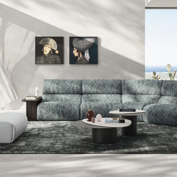 Modern Momento Project by Natuzzi, high-end Italian furniture for Birmingham, Michigan.