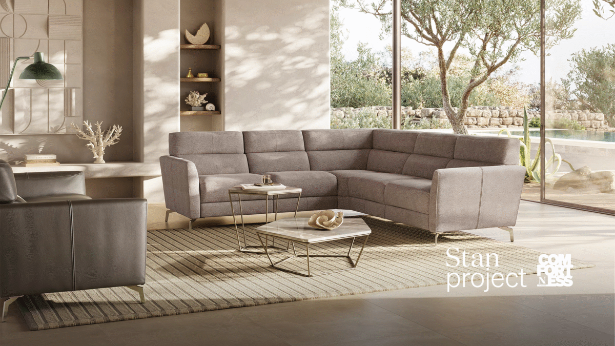 High-end Stan Project by Natuzzi, a modern Italian furniture collection for Royal Oak, Michigan.