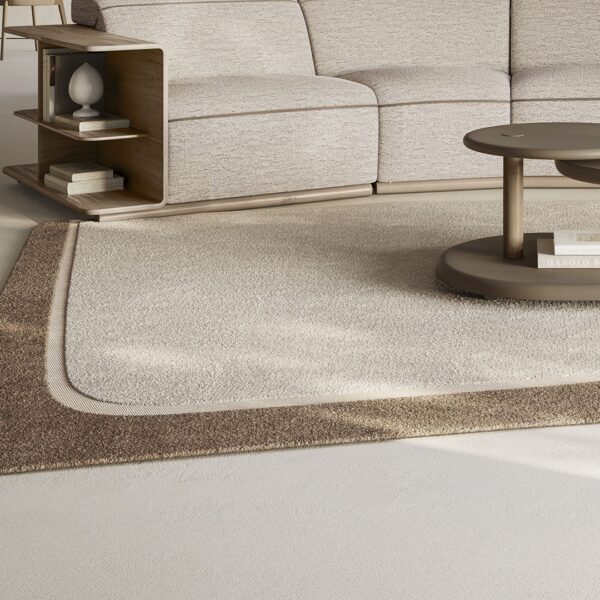 Modern Pagoda Rug by Elena Salmistraro for Natuzzi Italia, high-end Italian artistic design for Royal Oak, Michigan.