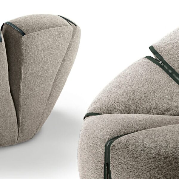 “Lol:) sofa by Arketipo with playful curved design at Royal Oak showroom”