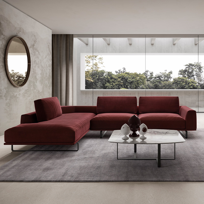 Modern Time sofa by Natuzzi, high-end Italian design for Troy, Michigan.
