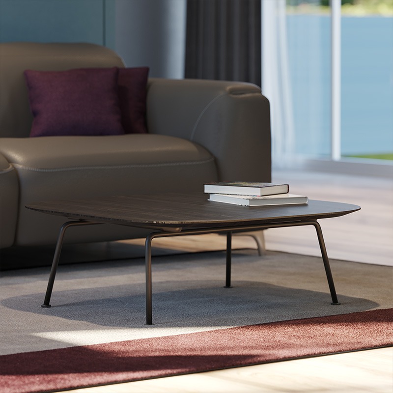 Modern Low sofa by Manzoni and Tapinassi for Natuzzi Italia, high-end Italian design for Royal Oak, Michigan.