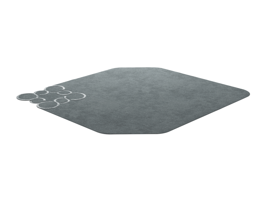 Modern Italian Radice nature-inspired area rug by Natuzzi, designer artistic living room carpet for Troy, Michigan.