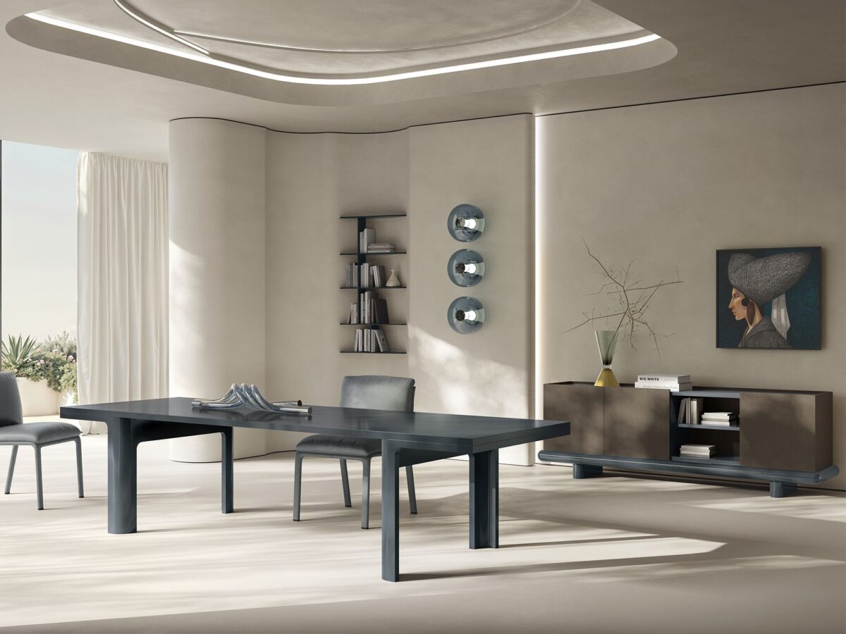 Natuzzi's "Amama Sideboard" offers elegant design and practical storage. Italian luxury for sophisticated Royal Oak dining and living spaces.