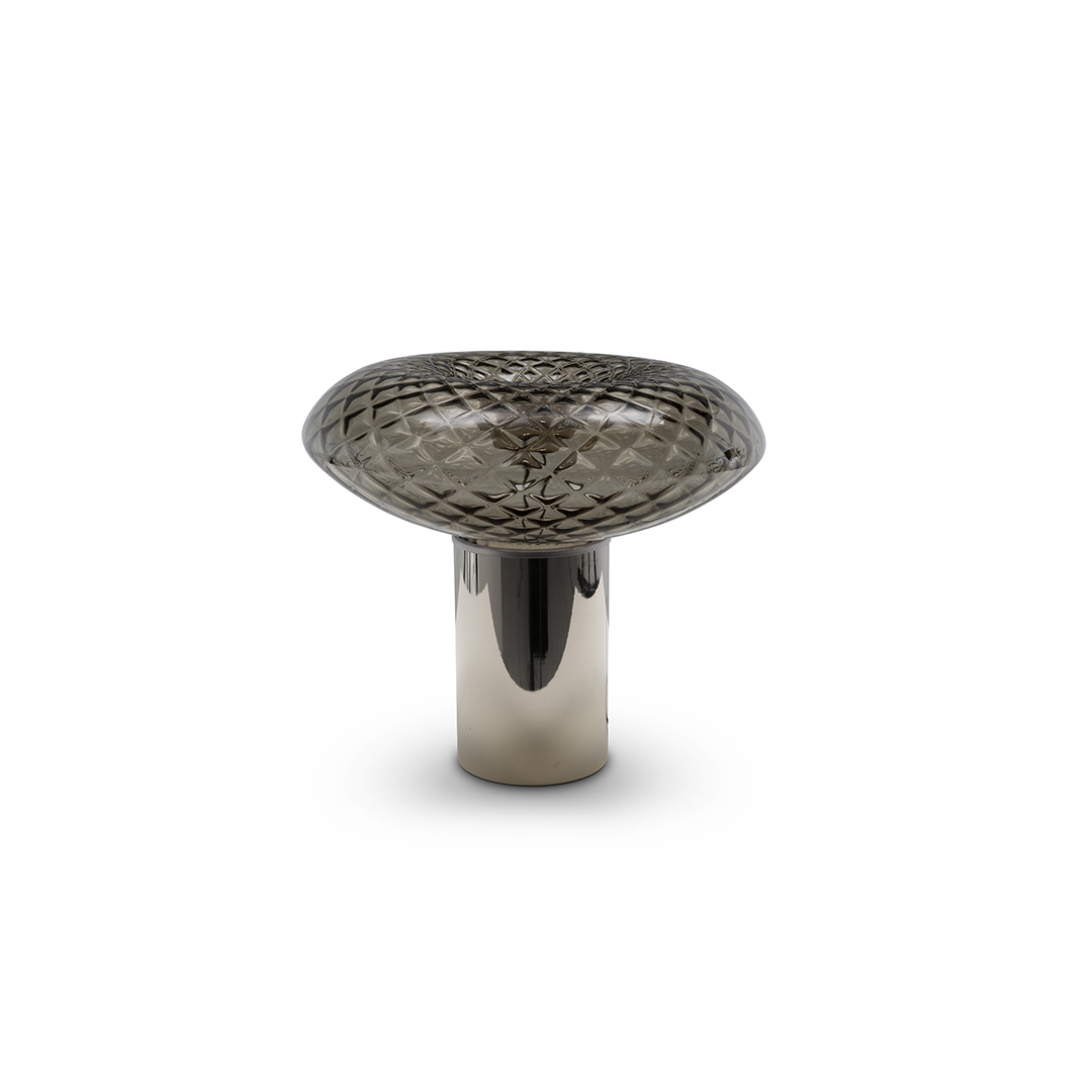 Modern Italian Cicla organic designer table lamp by Natuzzi, sculptural ambient accent light for Troy, Michigan.