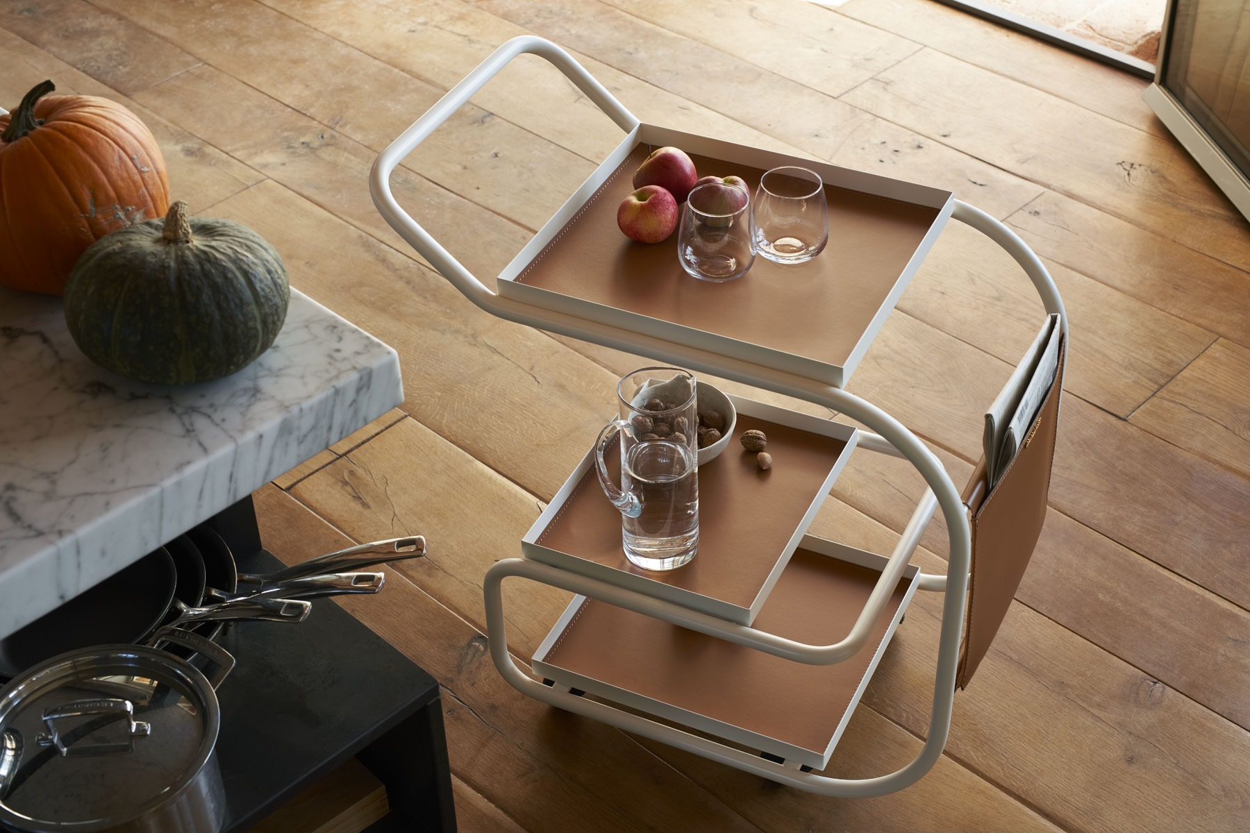 Modern Ginger (Zenzero) trolley by Samer Alameen for Opinion Ciatti, high-end Italian design for Royal Oak, Michigan.