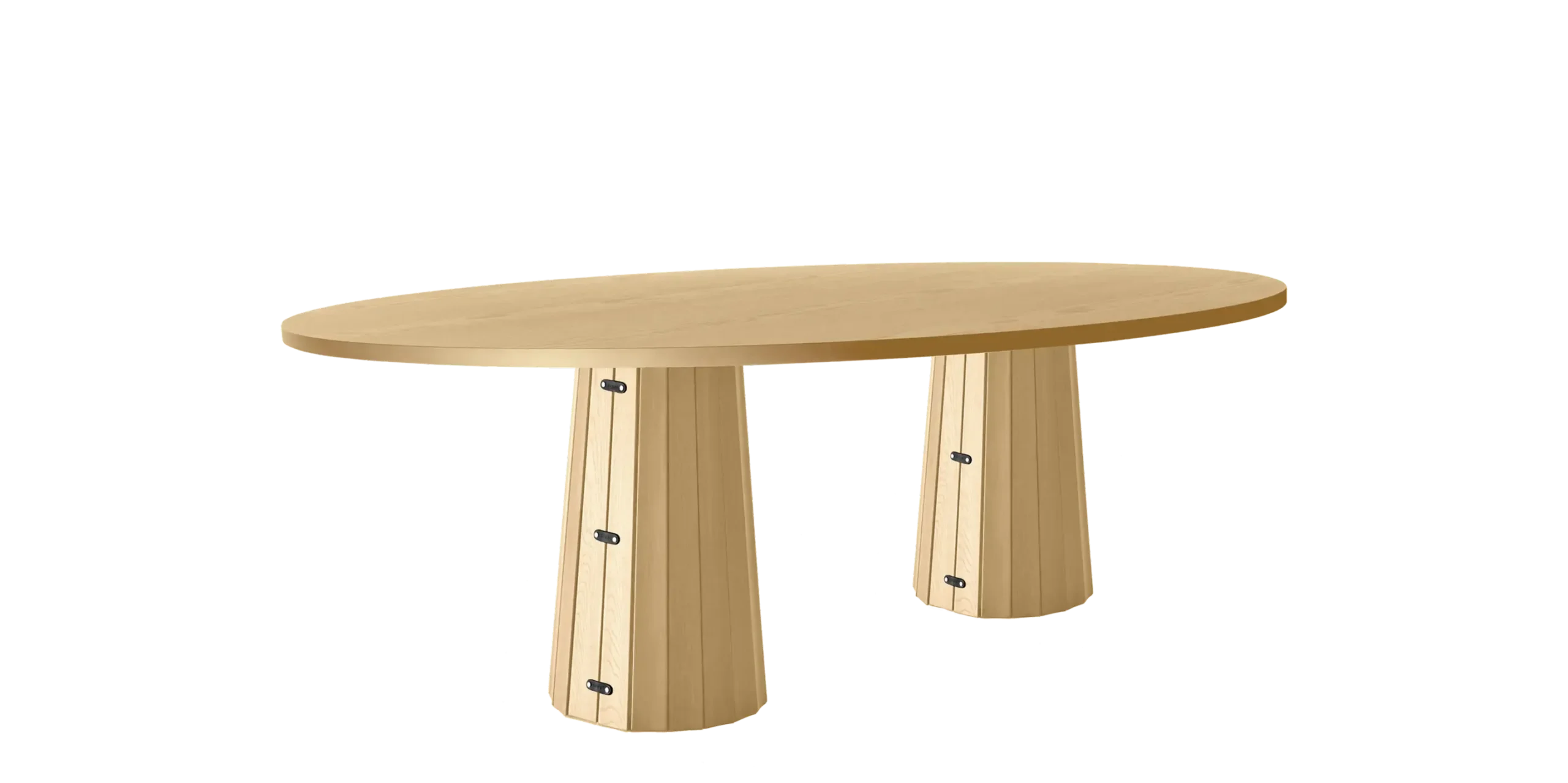 Oval Container Table Bodhi by Moooi in dining space