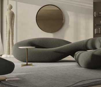 Modern Infinite sofa by Natuzzi, high-end Italian design for Royal Oak, Michigan.