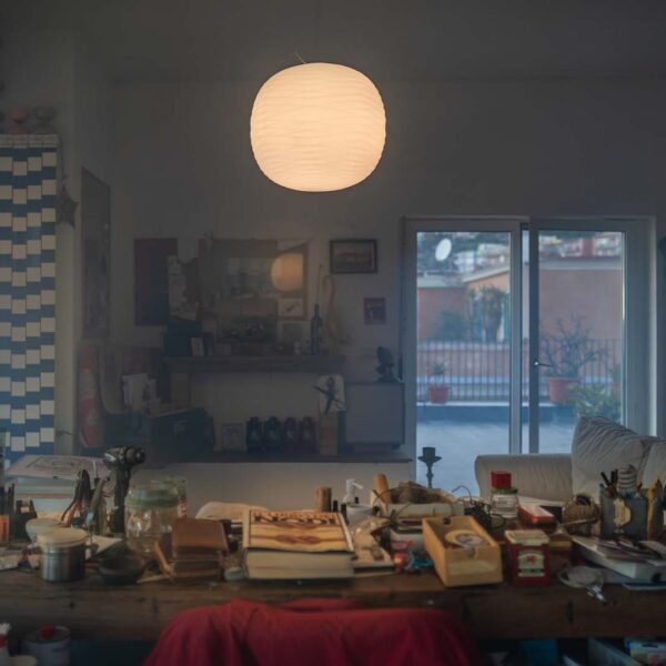 Gem by Foscarini, sculptural lighting collection with hand-blown glass, Troy Michigan.