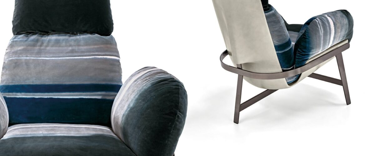 “Jupiter Lite sofa by Arketipo with slim modular design at Royal Oak showroom”