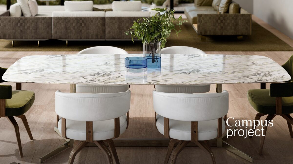 Modern Italian Campus modular sectional by Natuzzi, designer luxury living room furniture for Troy, Michigan.