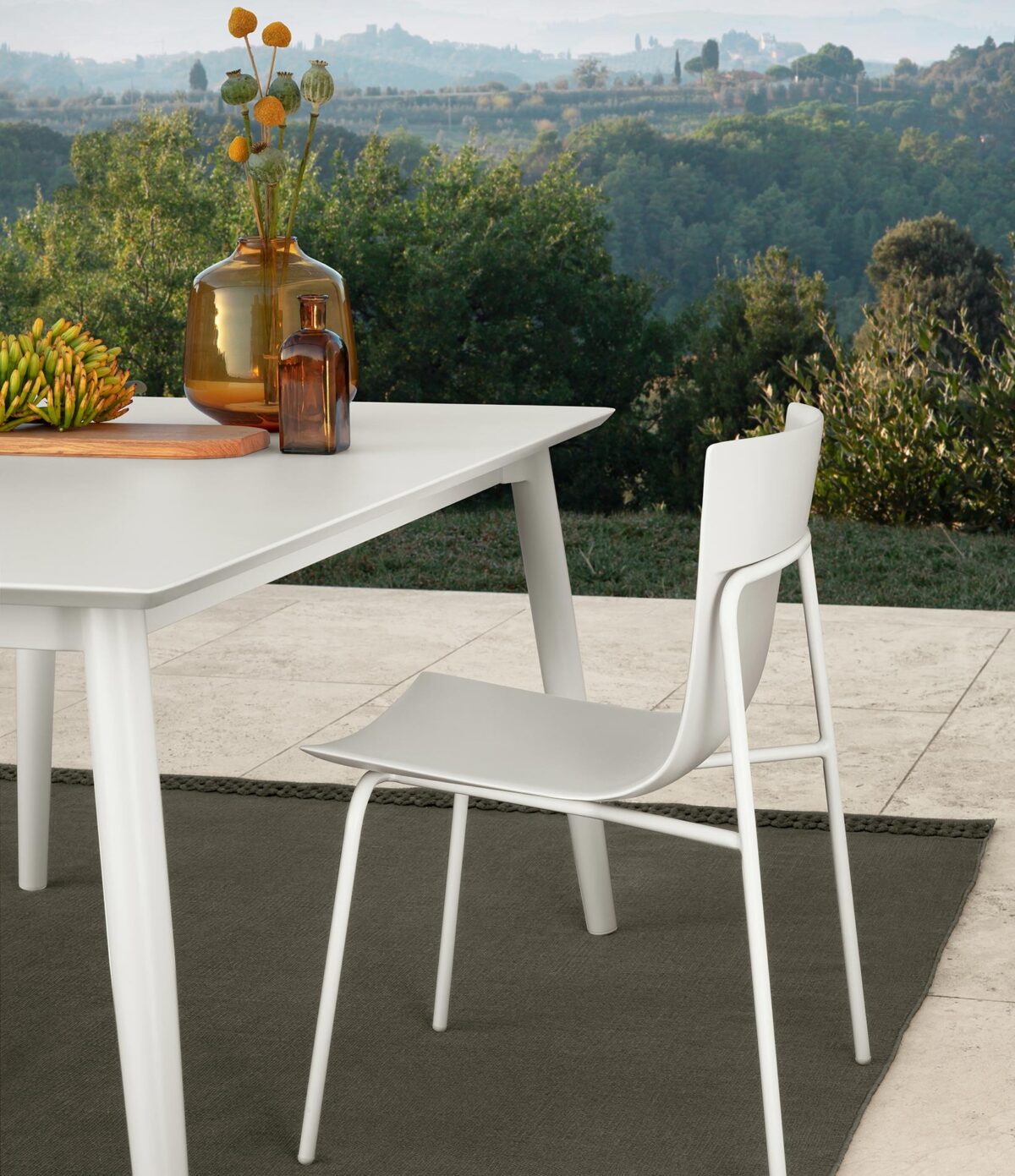 Modern Malè Dining Chair by Talentispa Italian design in Royal Oak Michigan showroom
