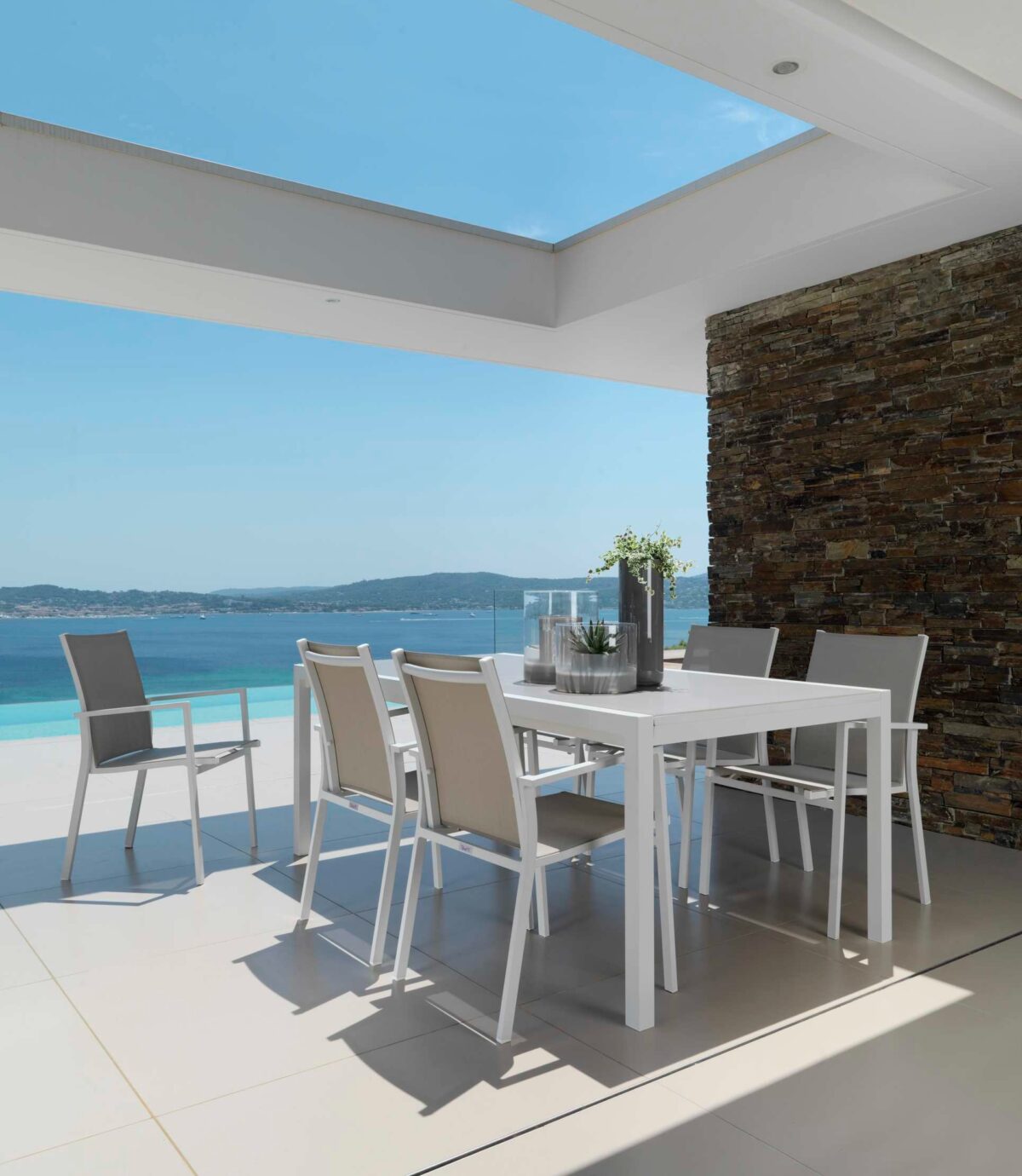 Outdoor Maiorca Armchair by Talenti crafted with durable materials and oversized proportions