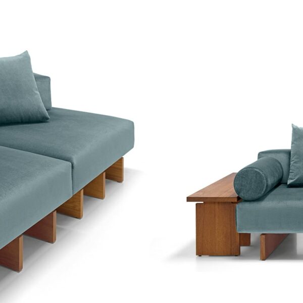 Italian crafted Santos sofa, Arketipo, Birmingham, Michigan.