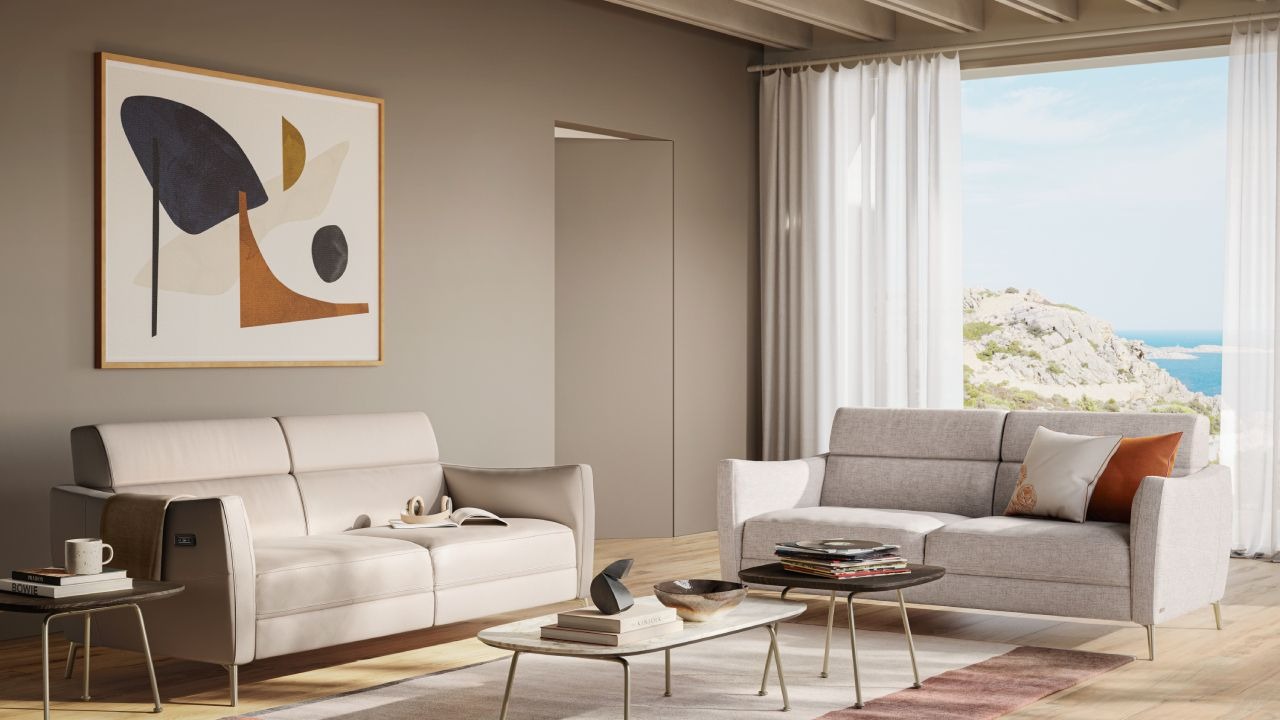 Luxury contemporary Greg B620 armchair by Natuzzi Editions, high-end Italian design for Birmingham, Michigan.