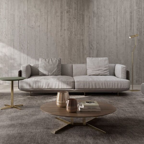 Luxury contemporary Seti Bed by Natuzzi Italia, high-end Italian bedroom furniture for Birmingham, Michigan.