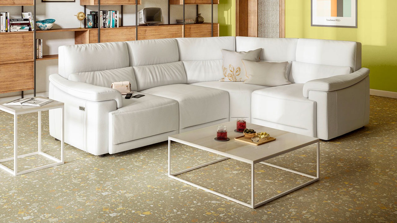 High-end Brama C220 collection by Natuzzi Editions, modern Italian living room seating for Royal Oak, Michigan.