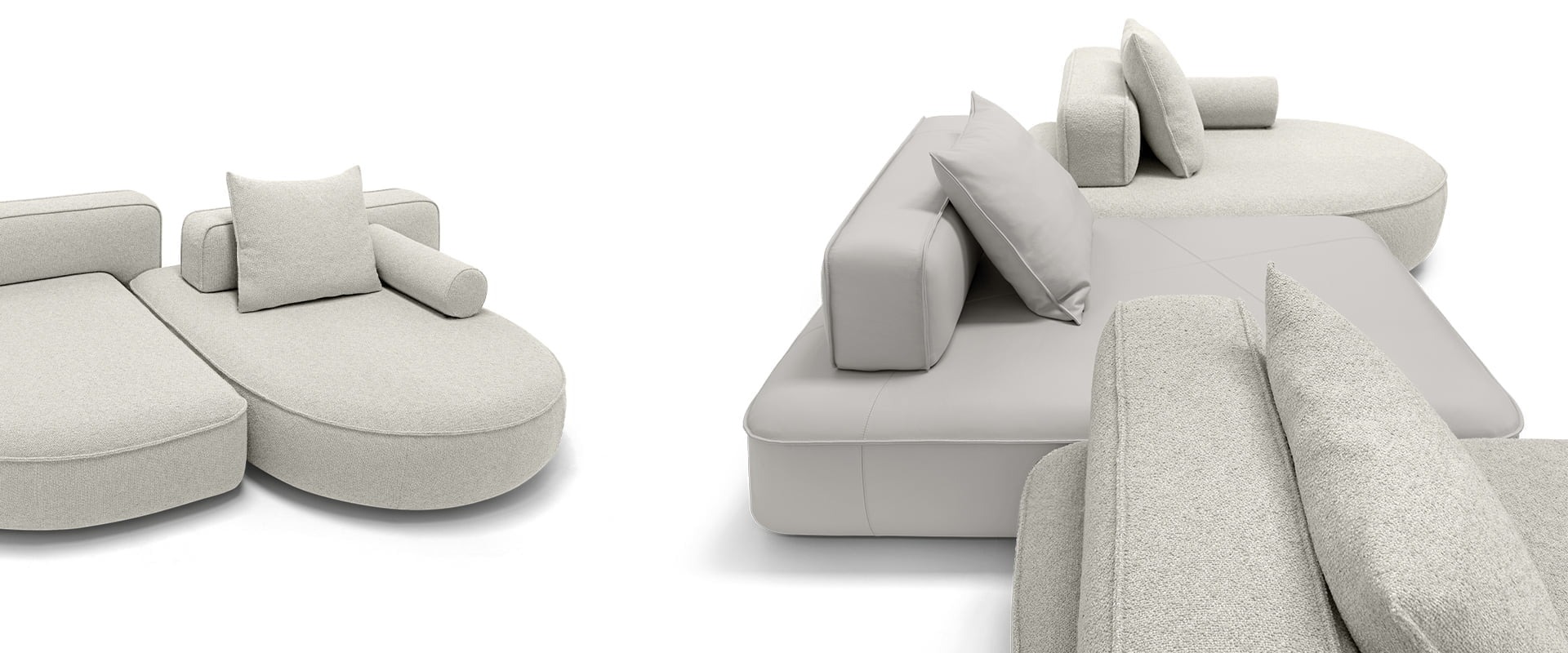 Stylish modular sofa, Back Pack by Arketipo, Royal Oak, Michigan.
