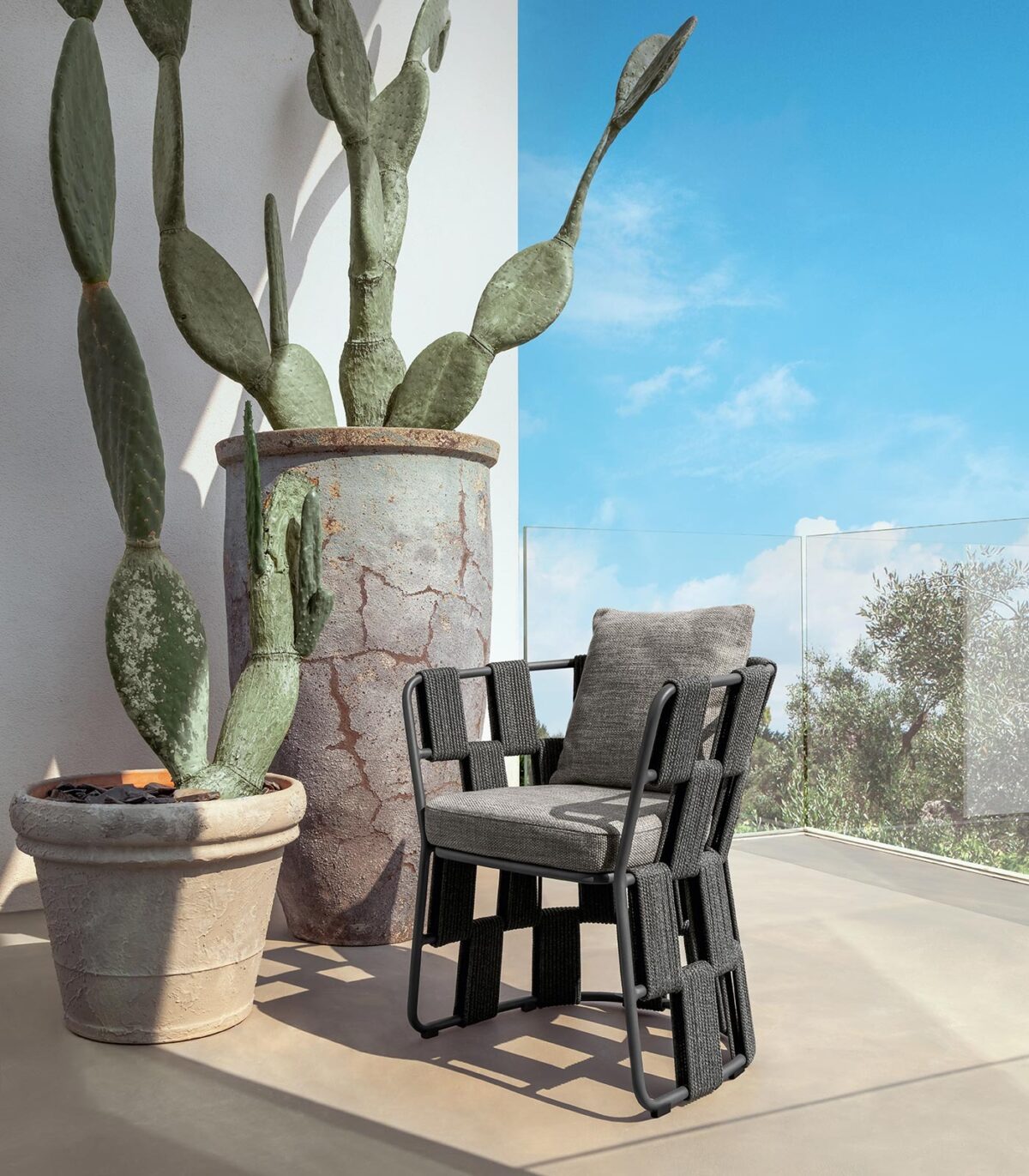 Modern Scacco Dining Armchair by Talentispa Italian armchair in Troy MI design studio