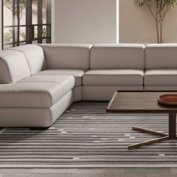 Luxury contemporary Diesis collection by Natuzzi, perfect for a sophisticated living space in Royal Oak, Michigan.