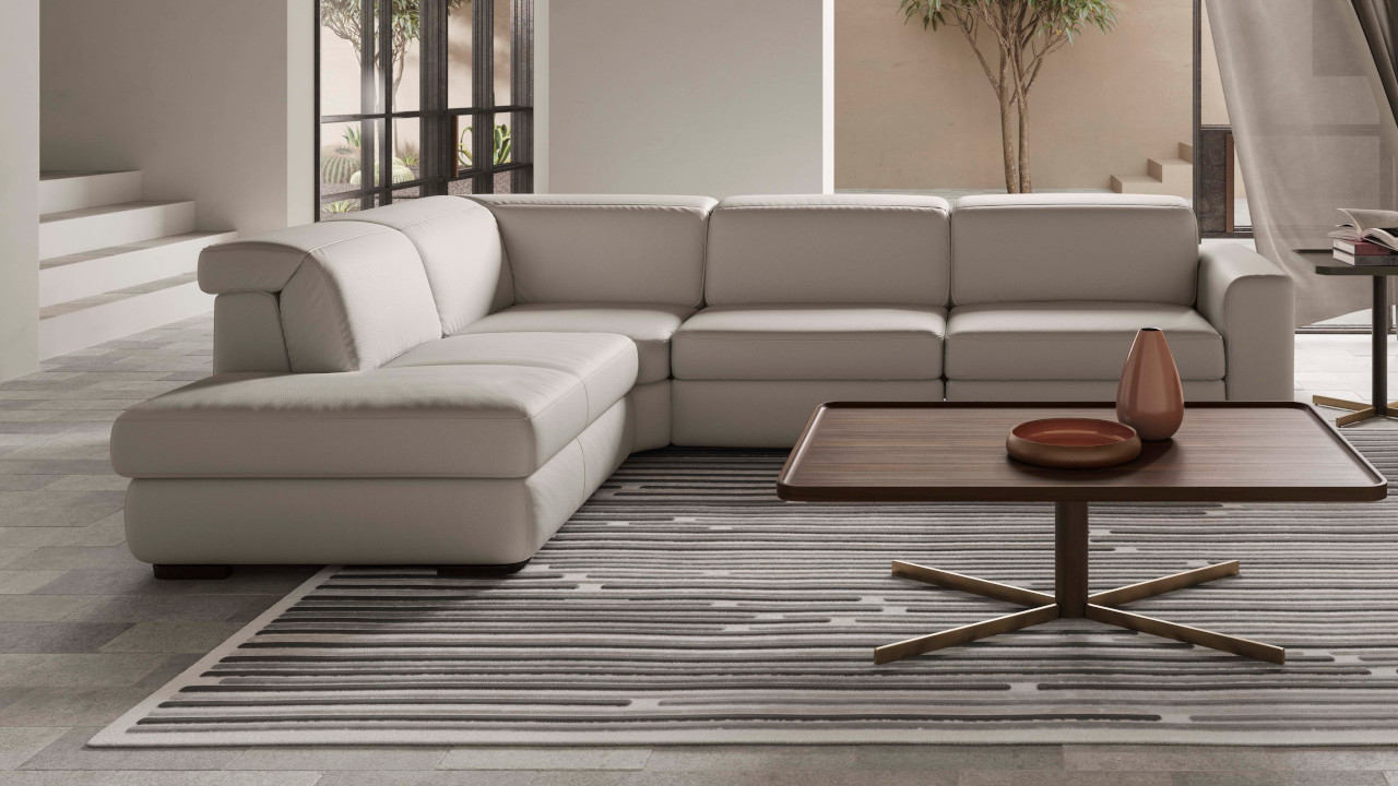 Luxury contemporary Diesis collection by Natuzzi, perfect for a sophisticated living space in Royal Oak, Michigan.