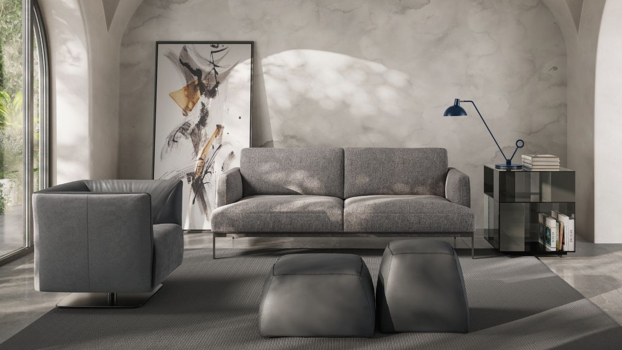 Estro sofa by Natuzzi, luxurious Italian design, Troy Michigan.