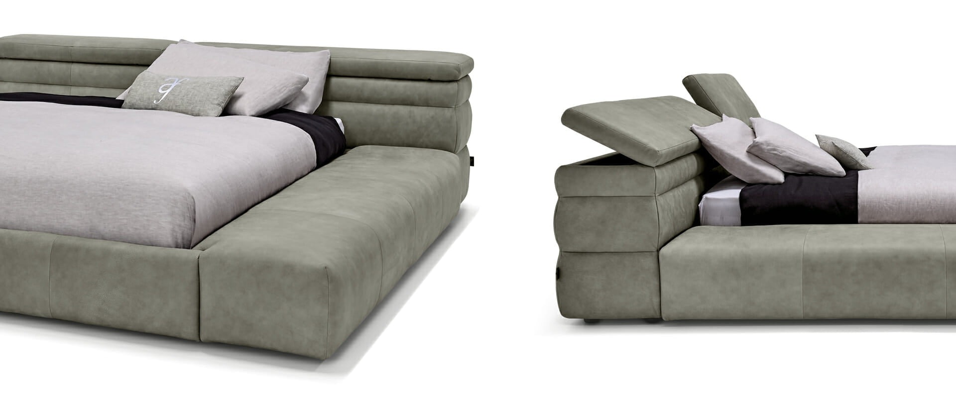 “Mayfair Dream sofa by Arketipo with plush tufted design at Royal Oak showroom”