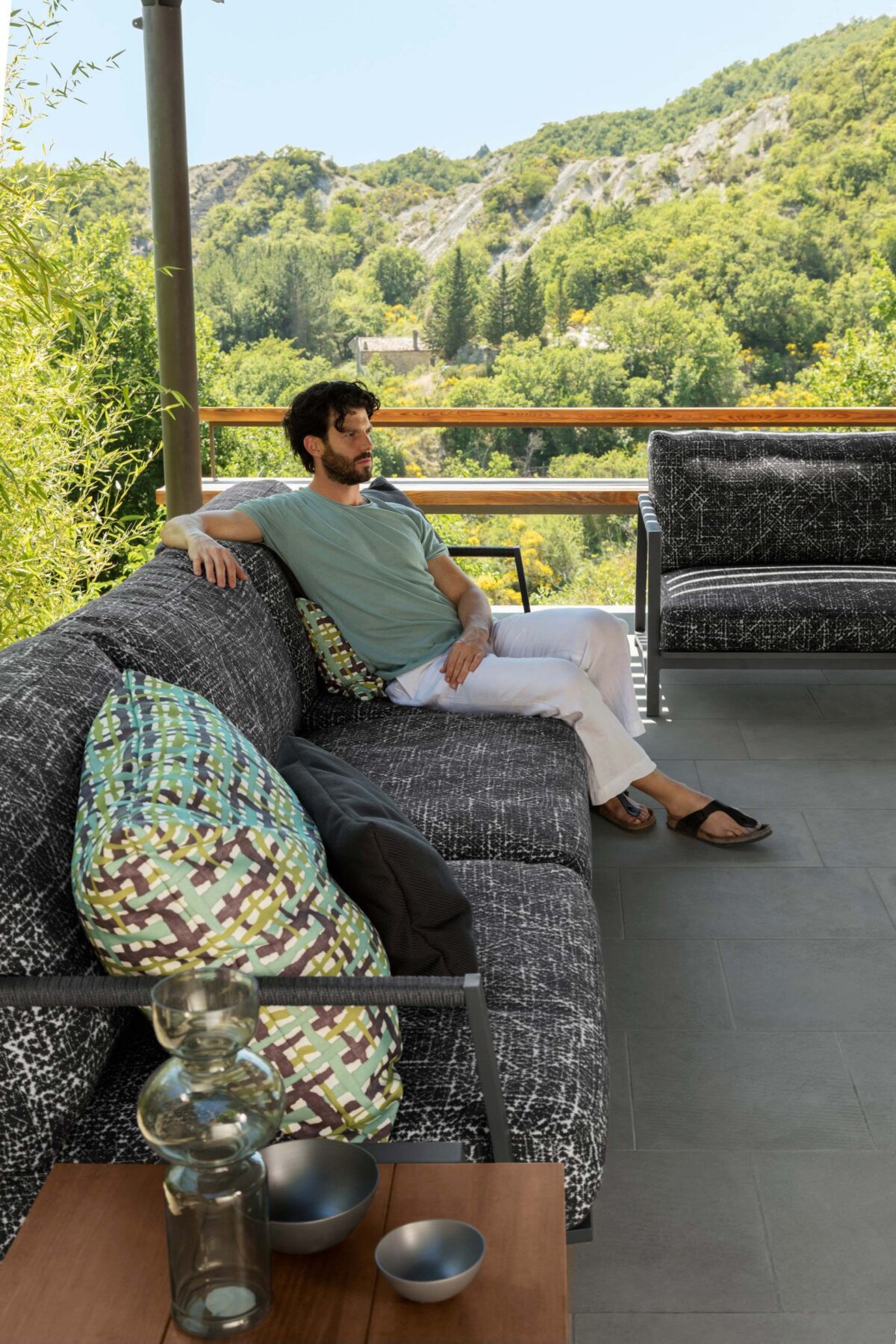 Cottage Dining Armchair at Italcasa Design in Birmingham. A stylish Italian-crafted chair with rope and teak accents for elegant outdoor dining. Sources Ask ChatGPT