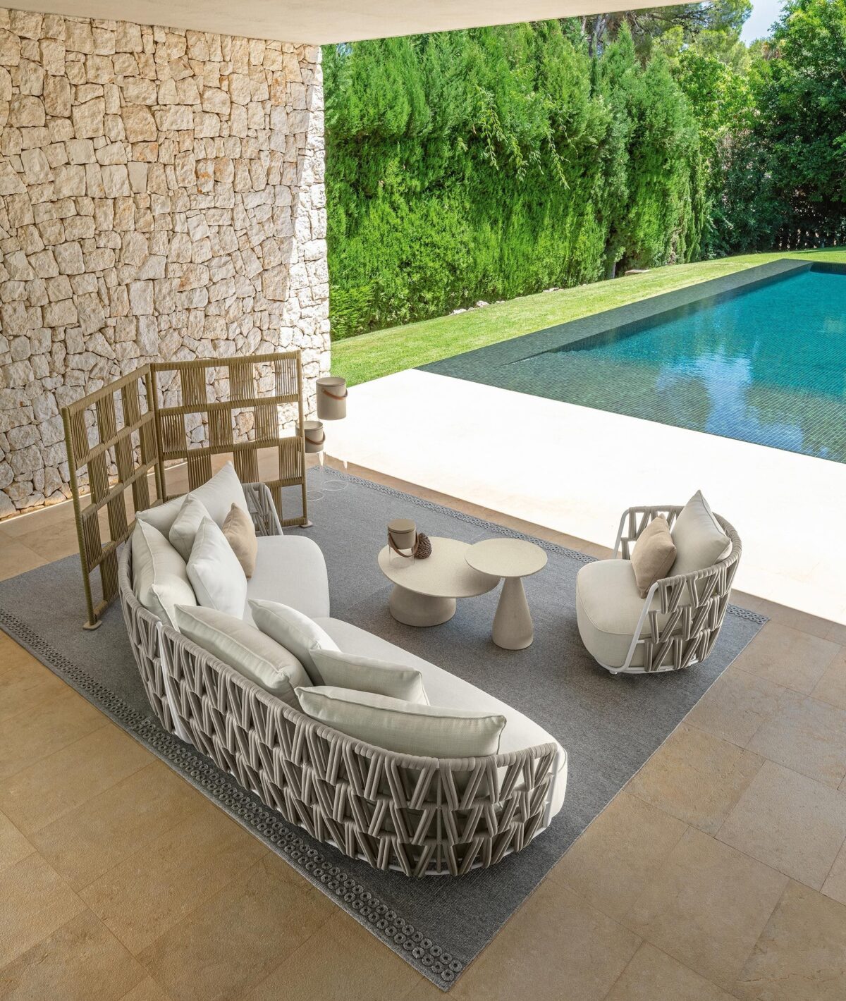 Modern Swipe Sofa 2 seats by Talentispa Italian leather loveseat in Troy MI lounge space