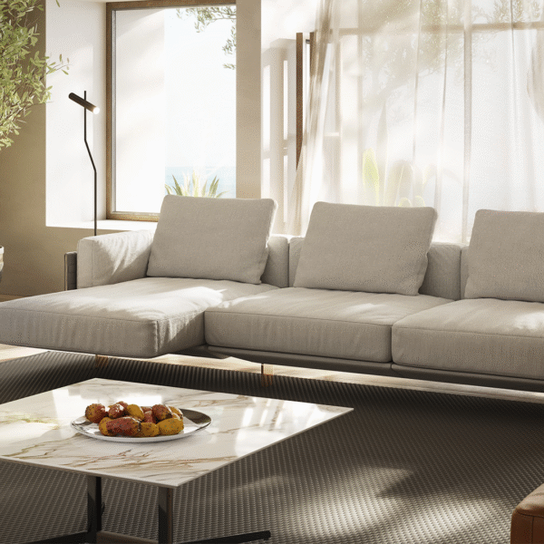 Modern Campus sofa by Natuzzi, high-end Italian design for Royal Oak, Michigan.