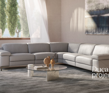 Luxury contemporary Duca Project by Natuzzi, a high-end Italian collection for Troy, Michigan.