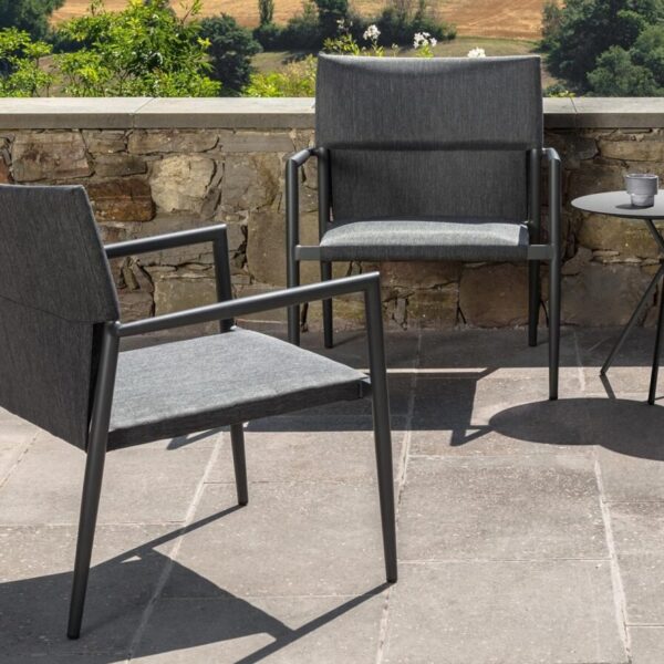 Contemporary Adam living armchair with structured silhouette by Talentispa