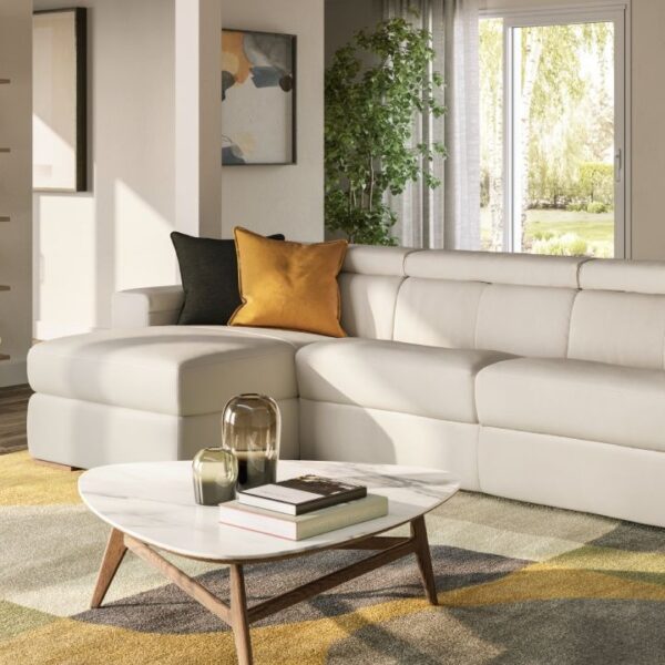 The Piacevole C161 by Natuzzi Editions is a versatile and modern sofa that combines sleek design with functionality.