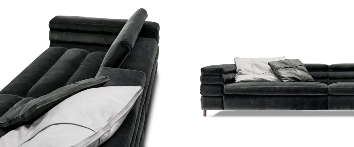 “Mayfair sofa by Arketipo with elegant tufted design at Royal Oak showroom”