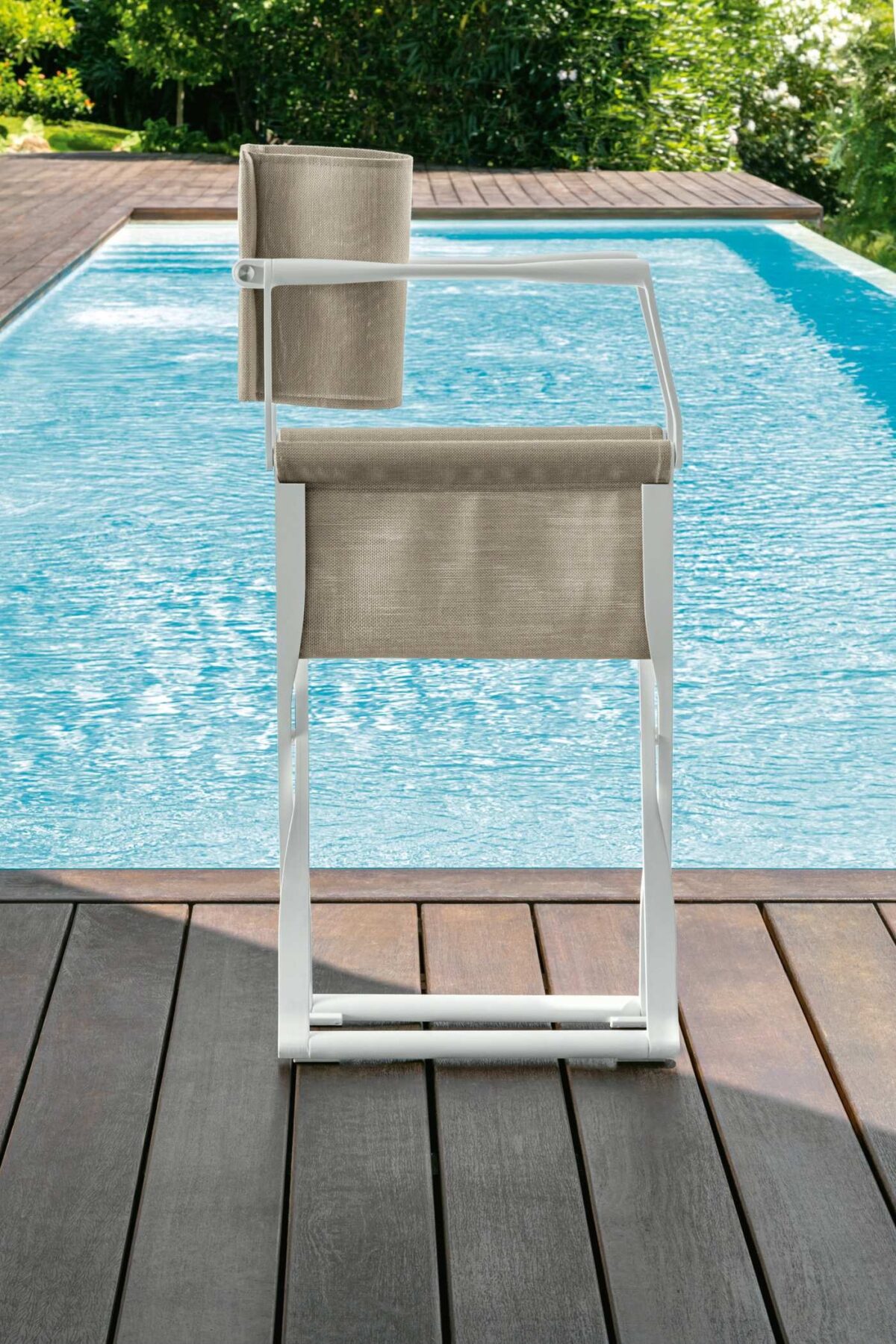 Modern Riviera Director Chair by Talentispa Italian design in Royal Oak Michigan showroom