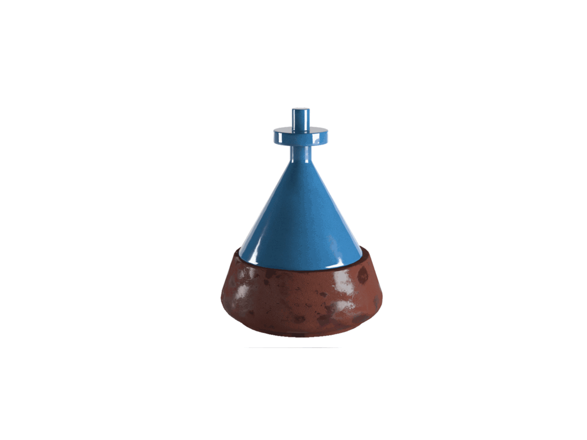 High-end Trullini Aromatic Candle by Natuzzi Italia, modern Italian ceramic decorative object for Troy, Michigan.
