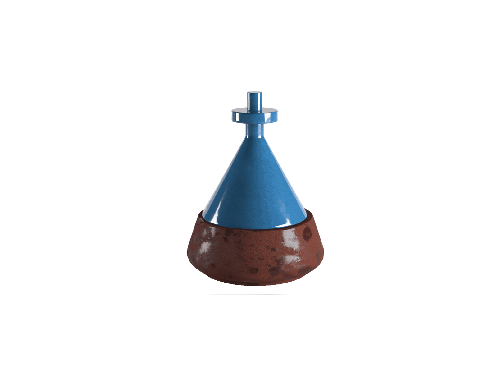 High-end Trullini Aromatic Candle by Natuzzi Italia, modern Italian ceramic decorative object for Troy, Michigan.