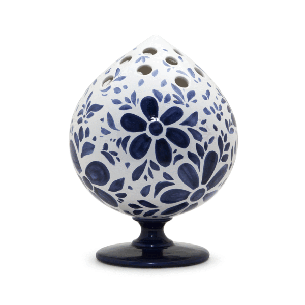 Modern Pumo Delft Decorative Object by Natuzzi Italia, high-end Italian ceramic good luck charm for Royal Oak, Michigan.