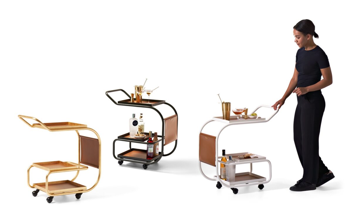 Modern Ginger (Zenzero) trolley by Samer Alameen for Opinion Ciatti, high-end Italian design for Royal Oak, Michigan.