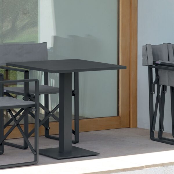 Chic Director Chair by Talenti – stylish outdoor folding chair with sleek aluminum frame and fabric seat