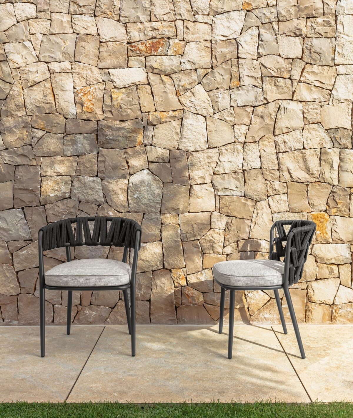 Luxury Swipe Dining Chair by Talentispa Italian leather seating in Royal Oak MI dining room