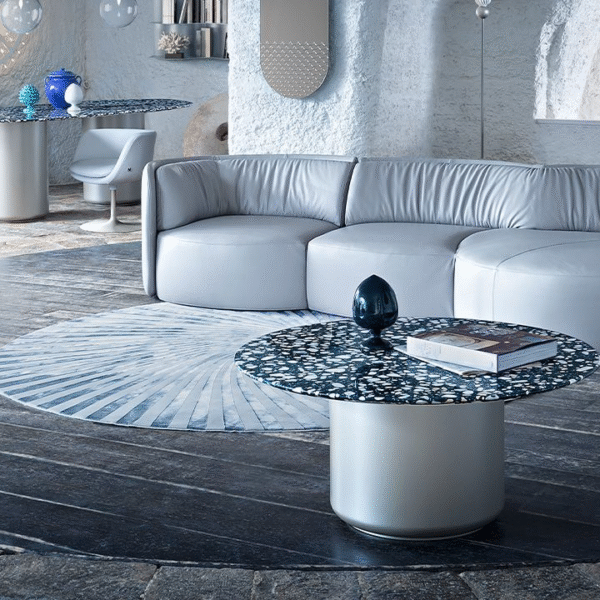Modern Deep sofa by Natuzzi, high-end Italian design for Troy, Michigan.
