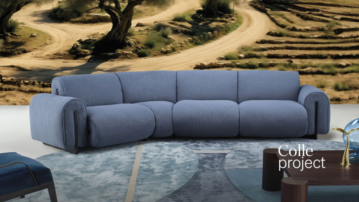 Modern Colle Project by Natuzzi, high-end Italian furniture for Royal Oak, Michigan.