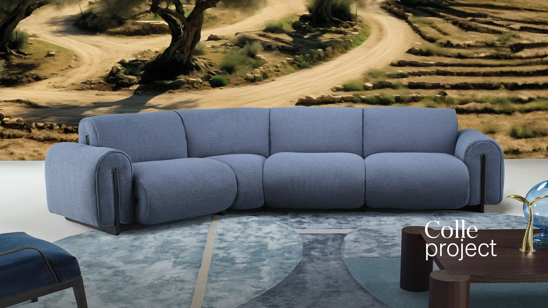Modern Colle Project by Natuzzi, high-end Italian furniture for Royal Oak, Michigan.