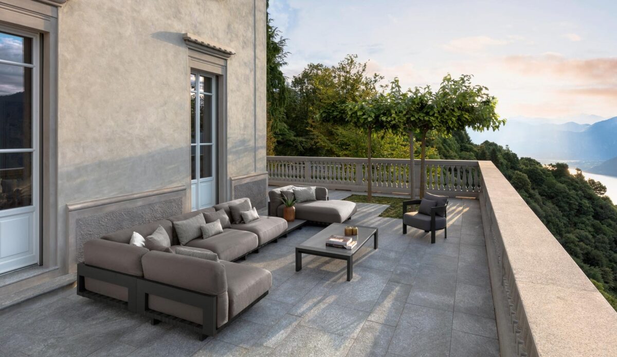 Luxury Argo Alu Dining Armchair by Talenti crafted for comfort and durability in upscale outdoor spaces