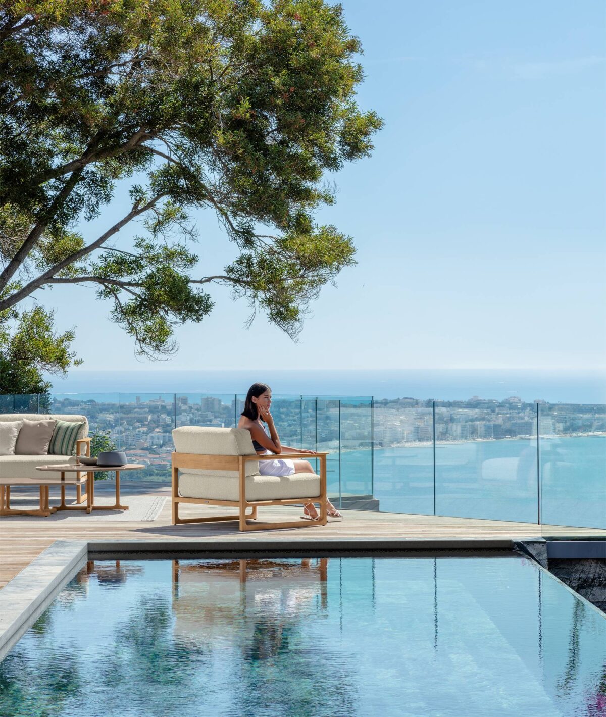 Luxury Thea 200×100 Dining Table by Talenti crafted for stylish alfresco dining in contemporary outdoor settings