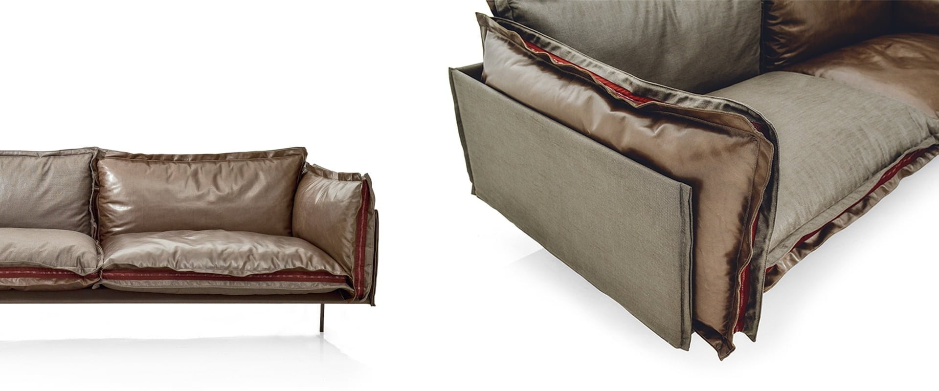 Luxury modern modular couch, Auto-Reverse by Arketipo, Troy, Michigan.